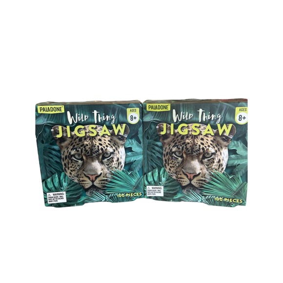 Paladone Wild Thing Animal Face Jigsaw 2 100 Piece Puzzles - Picture 1 of 4